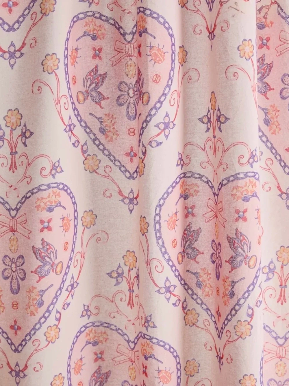 NEW Urban Outfitters Sadie Trinket Shower Curtain, Pink